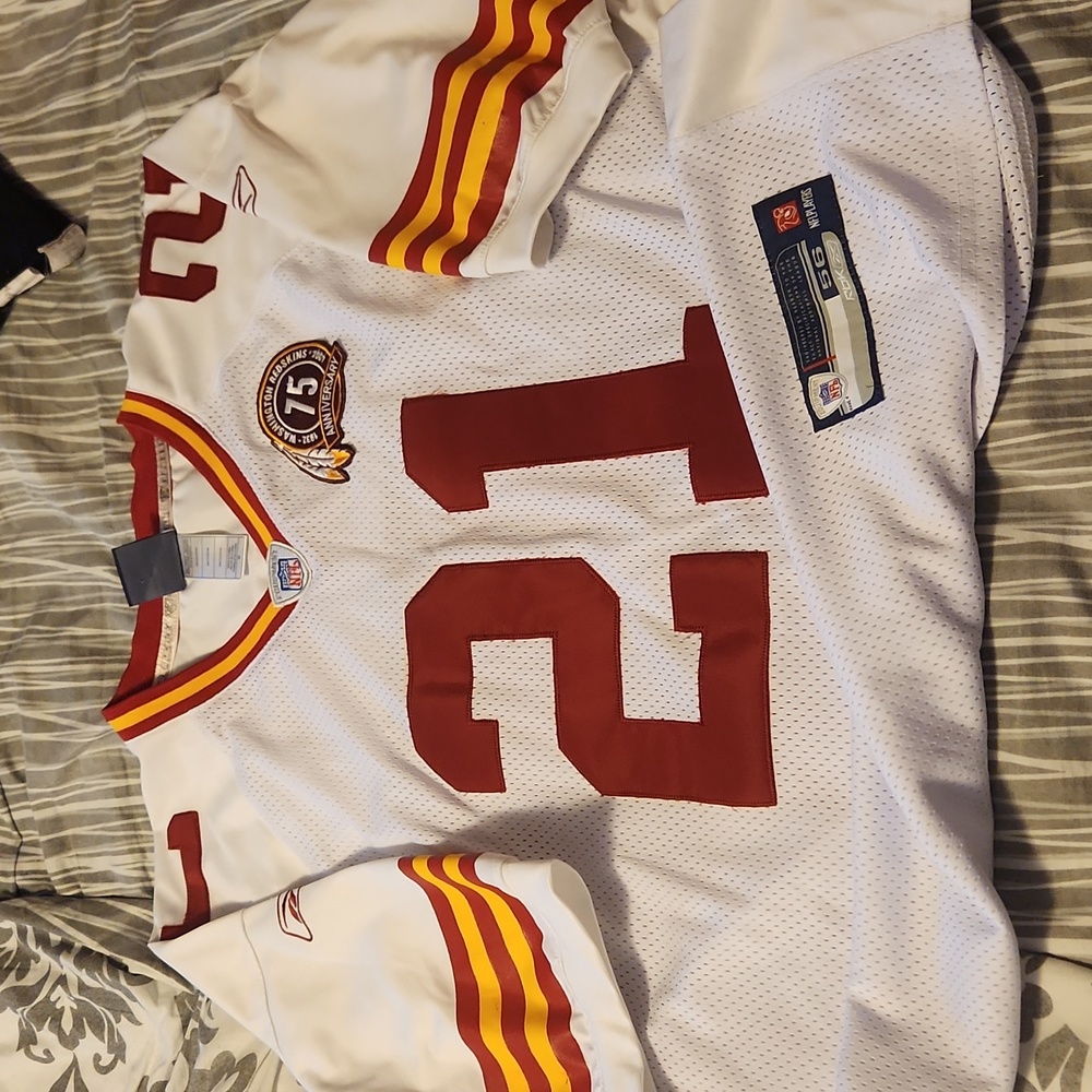 AUTHENTIC REEBOK REDSKINS SEAN TAYLOR #21 ANNIVERSARY JERSEY SIZE 56 (XX…